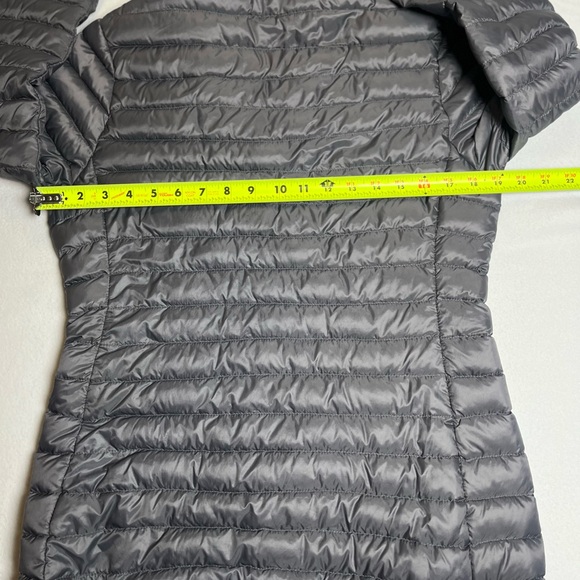 Womens Cabelas Duck Down Insulated Long Sleeve Puffer Jacket Grey Small Petite - Picture 6 of 13